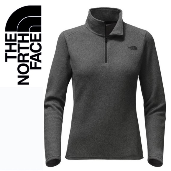 The North Face Tops - The North Face women’s gray warm fleece quarter 1/4 zip pullover sweater S